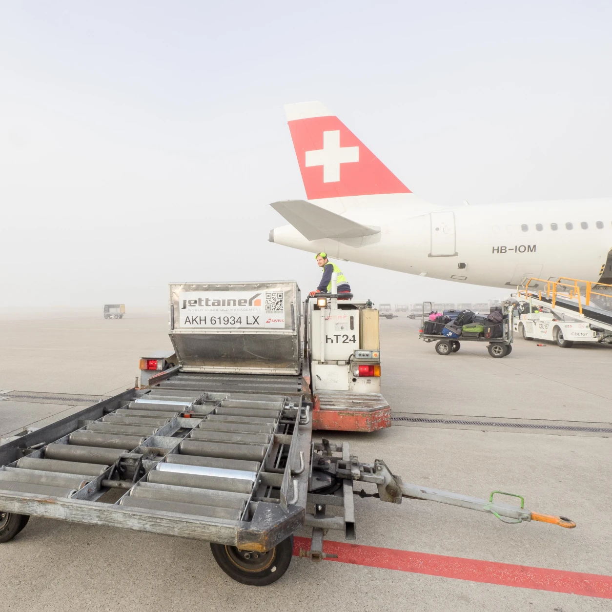 SWISS WorldCargo specialized security personnel handling high-value cargo